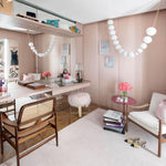 Pearl Necklace Acrylic Ball Chandelier, Modern Gold LED Pendant Light