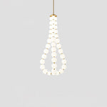 Glass Pearl Necklace Chandelier