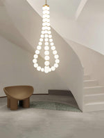 Glass Pearl Necklace Chandelier