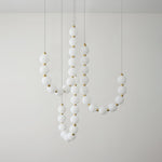 Glass Pearl Necklace Chandelier