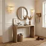 Pearl Shell Wall Sconce – Natural Layered Shell Wall Light for Bedroom, Living Room & Hallway