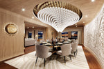 Pearl Wave Crystal Chandelier – Modern Designer LED Pendant Light