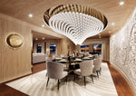 Pearl Wave Crystal Chandelier – Modern Designer LED Pendant Light