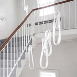 Pearlescent Glass Filament Chandelier – Modern Designer Pendant Light