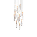 Pearlescent Glass Filament Chandelier – Modern Designer Pendant Light