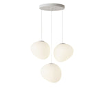 Pebble Glow LED Pendant Light – Sculptural Glass Chandelier for Dining & Living