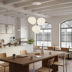 Pebble Glow LED Pendant Light – Sculptural Glass Chandelier for Dining & Living