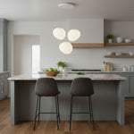 Pebble Glow LED Pendant Light – Sculptural Glass Chandelier for Dining & Living