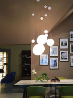 Pebble Glow LED Pendant Light – Sculptural Glass Chandelier for Dining & Living