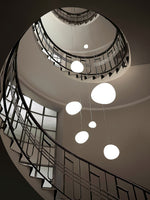 Pebble Glow LED Pendant Light – Sculptural Glass Chandelier for Dining & Living