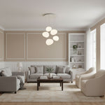 Pebble Glow LED Pendant Light – Sculptural Glass Chandelier for Dining & Living