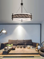 Pedesina Modern Black Mesh LED Chandelier for Dining Room