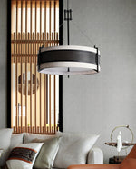 Pedesina Modern Black Mesh LED Chandelier for Dining Room