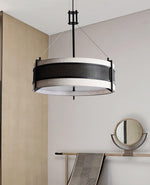 Pedesina Modern Black Mesh LED Chandelier for Dining Room