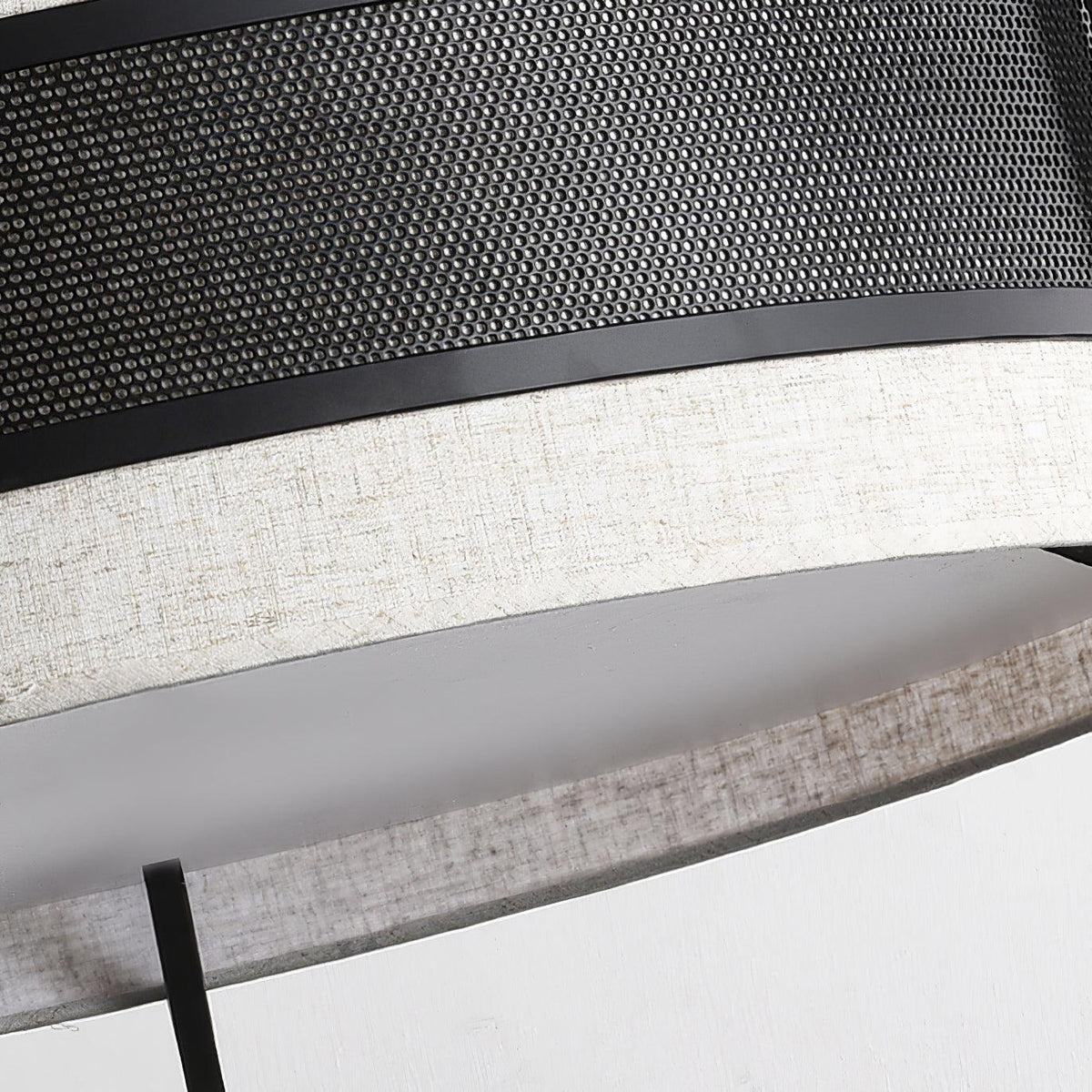 Pedesina Modern Black Mesh LED Chandelier for Dining Room