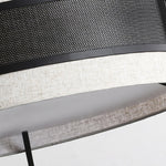 Pedesina Modern Black Mesh LED Chandelier for Dining Room