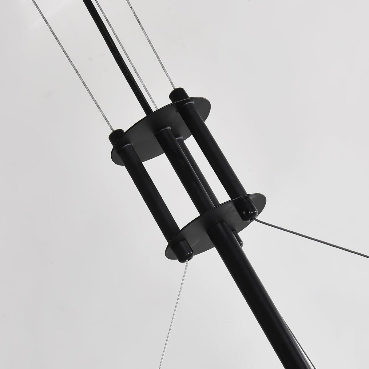 Pedesina Modern Black Mesh LED Chandelier for Dining Room
