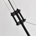 Pedesina Modern Black Mesh LED Chandelier for Dining Room