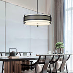 Pedesina Modern Black Mesh LED Chandelier for Dining Room