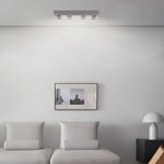 Peg Rectangular 6 8 Light White Led Flush Mount Light