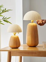 Percy Oak Table Lamp