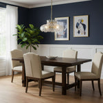 Petal Ice Glass Pendant Light – Brass Accents, Modern Elegance