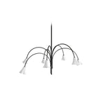 Petalia Blossom Chandelier – Floral Glass Pendant Light for Dining Room and Living Room
