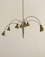 Petalia Blossom Chandelier – Floral Glass Pendant Light for Dining Room and Living Room