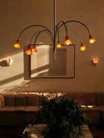 Petalia Blossom Chandelier – Floral Glass Pendant Light for Dining Room and Living Room