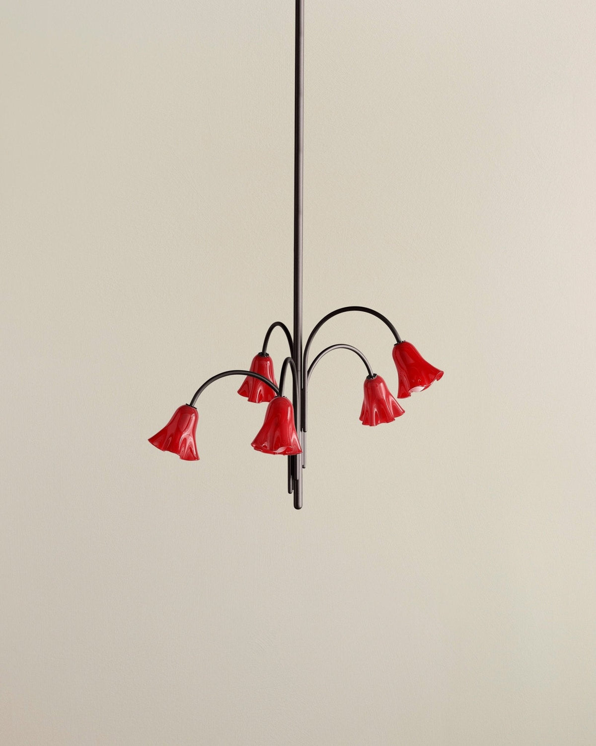 Petalia Blossom Chandelier – Floral Glass Pendant Light for Dining Room and Living Room