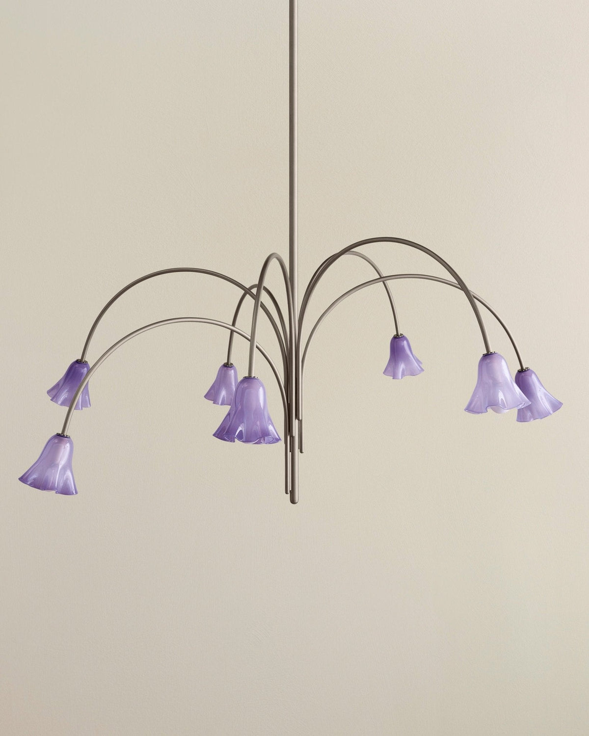Petalia Blossom Chandelier – Floral Glass Pendant Light for Dining Room and Living Room