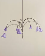 Petalia Blossom Chandelier – Floral Glass Pendant Light for Dining Room and Living Room