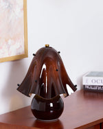 Petalia Hand-Blown Glass Table Lamp with Bead Accents for Modern Interiors