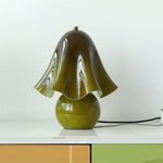 Petalia Hand-Blown Glass Table Lamp with Bead Accents for Modern Interiors