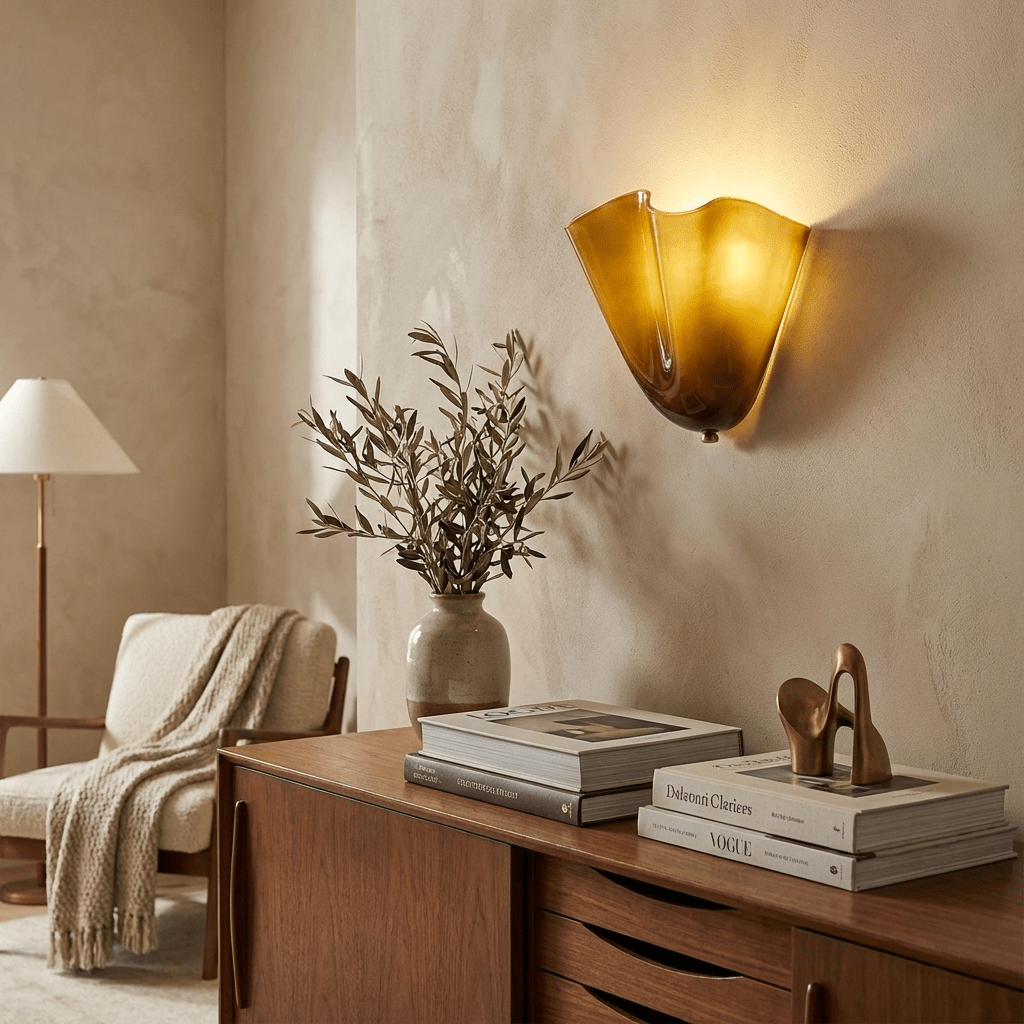 Petalia Sculptural Glass Wall Sconce | Modern Organic Lighting