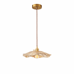 Petaline Trio Pendant Light – Three Glass Shades in Pink, Amber & Green