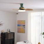 Petalo Six-Blade Wooden Ceiling Fan with Integrated LED Light