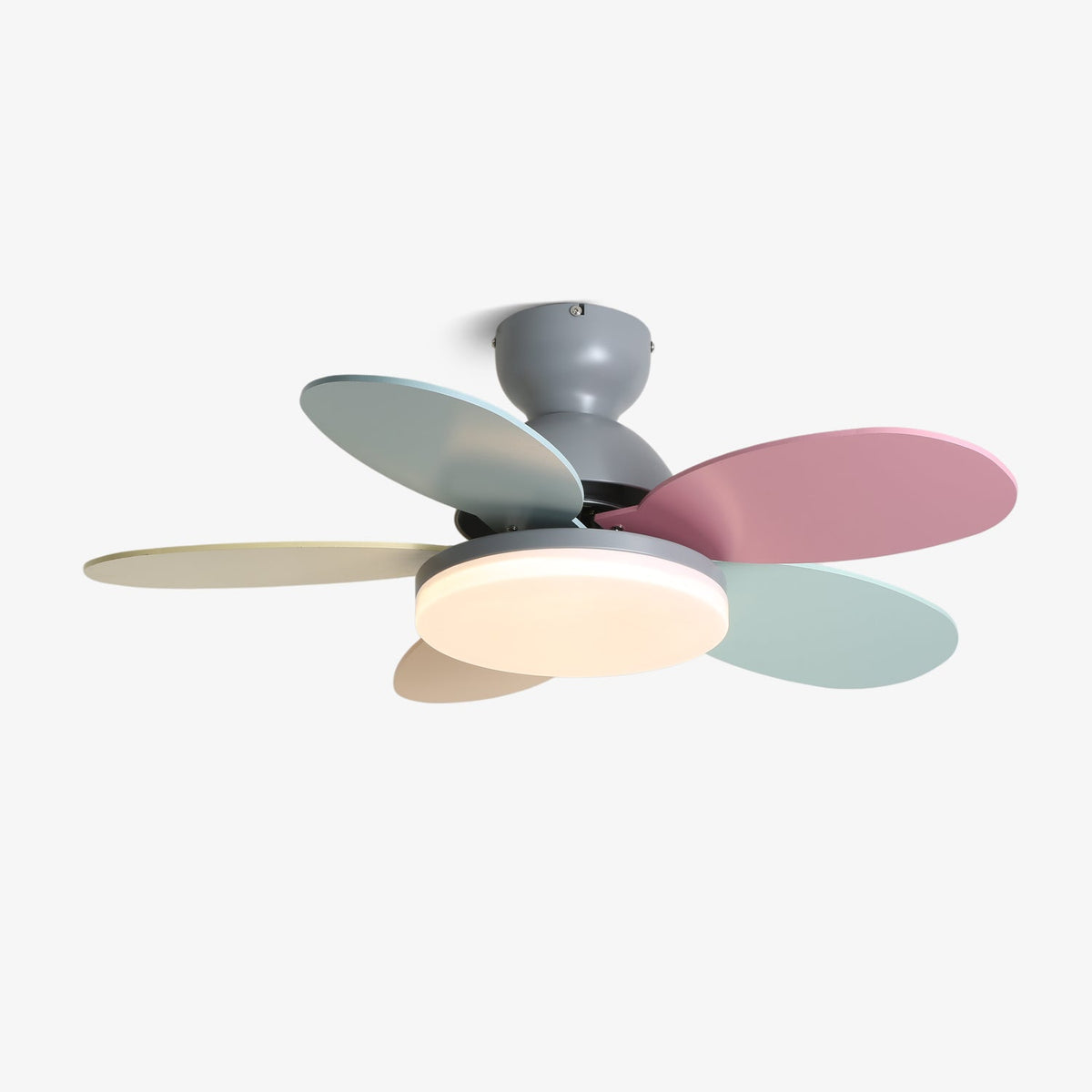 Petalo Six-Blade Wooden Ceiling Fan with Integrated LED Light
