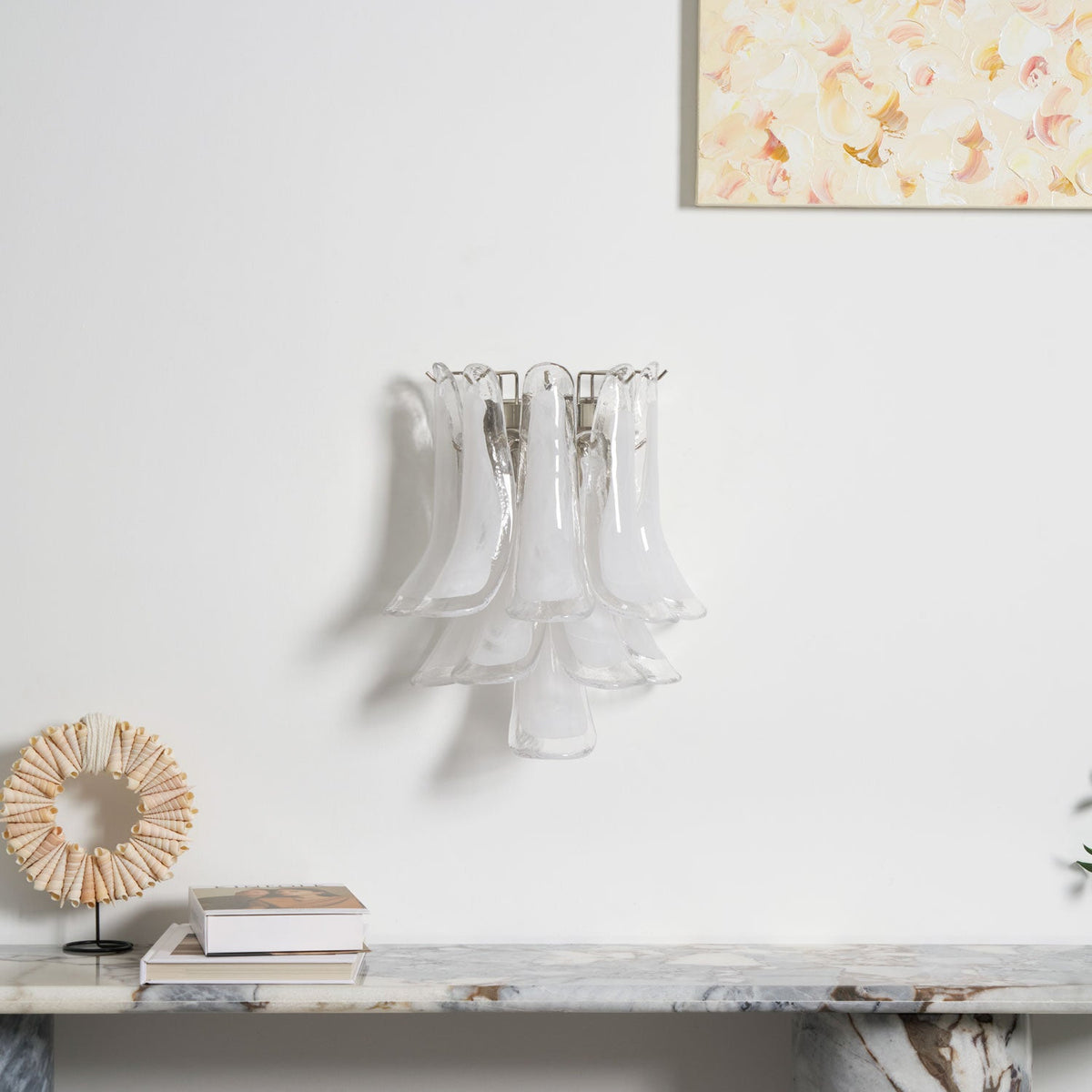 Petalo Glass Wall Light | Hand-Blown Murano-Style Sconce
