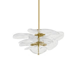Petals Glass Chandelier – Hand-Blown Art Glass Pendant Light in Gold