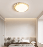 Petra Travertine LED Ceiling Light – Modern Flush Mount for Bedroom & Living Room