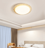 Petra Travertine LED Ceiling Light – Modern Flush Mount for Bedroom & Living Room