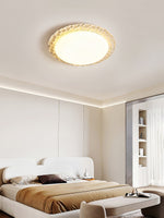 Petra Travertine LED Ceiling Light – Modern Flush Mount for Bedroom & Living Room
