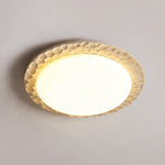 Petra Travertine LED Ceiling Light – Modern Flush Mount for Bedroom & Living Room