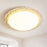 Petra Travertine LED Ceiling Light – Modern Flush Mount for Bedroom & Living Room