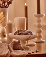 Petra Onyx Marble Pedestal Tray – Decorative Catchall Bowl