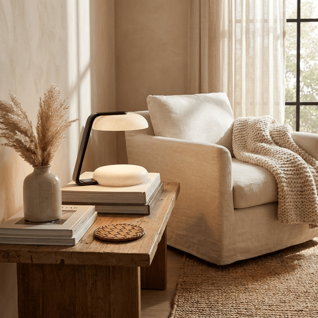 Petralis Alabaster Table Lamp – Hand-Carved Stone Desk Light