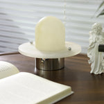 Petrified Alabaster Table Lamp – Sculptural LED Accent Light for Modern Interiors