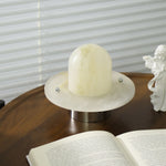 Petrified Alabaster Table Lamp – Sculptural LED Accent Light for Modern Interiors