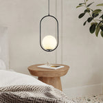 Modern Frosted Glass Ball Chandelier